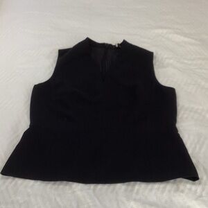 Ann Taylor Black Sleeveless Blouse